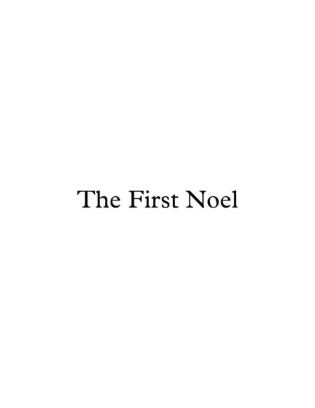 The First Noel Christmas Carol For Late Beginner Piano