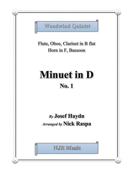 Minuet In D No 1 Woodwind Quintet Full Set
