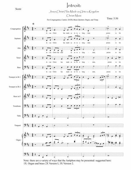 Introit For The Chrism Mass For SATB Orchestra Organ And Congregation