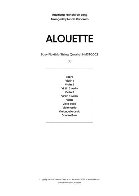 Alouette Flexible String Quartet Ensemble
