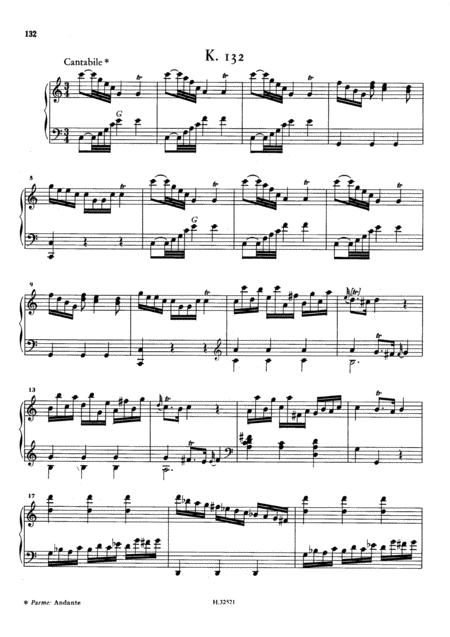 Scarlatti Sonata In C Major K132 L457 Original Version
