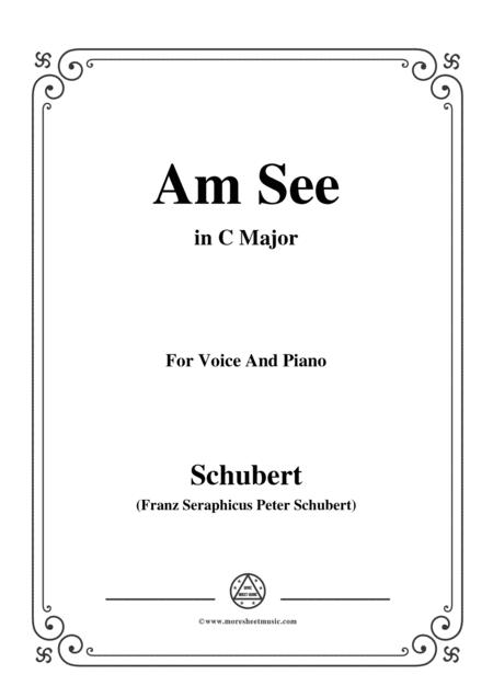 Schubert Am See In C Major For Voice Piano
