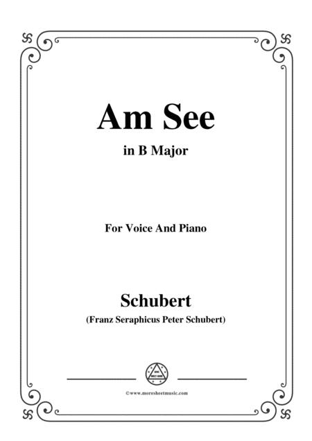 Schubert Am See In B Major For Voice Piano