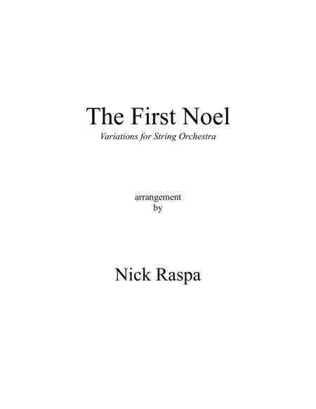 The First Noel Variations For String Orchestra