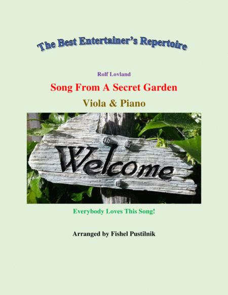 Song From A Secret Garden For Viola And Piano Jazz Pop Version Video