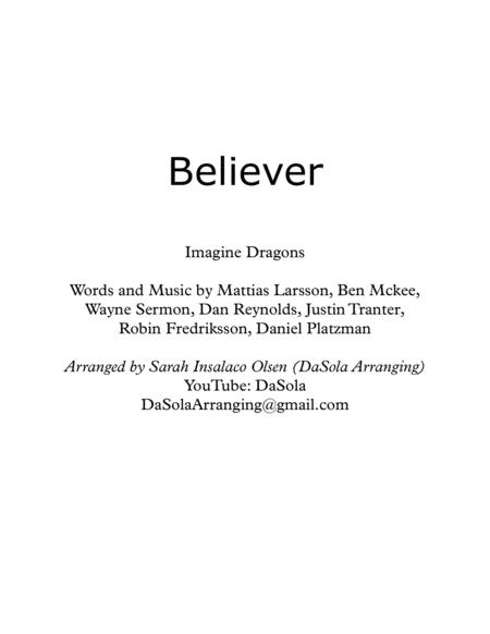 Believer By Imagine Dragons String Quartet Arranged By Dasola