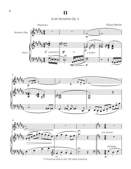 Sonatina Op 11 Soprano Saxophone And Piano Second Movement