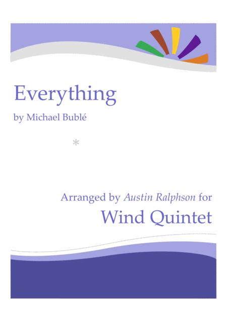 Everything Michael Buble Wind Quintet
