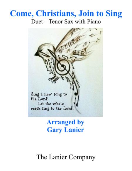 Gary Lanier Come Christians Join To Sing Duet Tenor Sax Piano With Parts