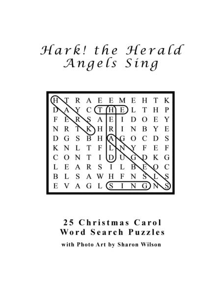 Hark The Herald Angels Sing 25 Christmas Carol Word Search Puzzles