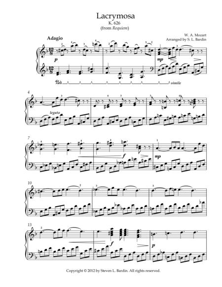 Lacrymosa From Mozarts Requiem