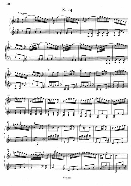 Scarlatti Sonata In F Major K44 L432 Original Version