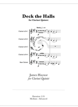 Deck The Halls For Clarinet Quintet
