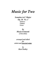 Music For Two Clementi Sonatine In G Major