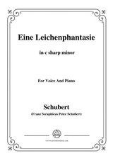 Schubert Eine Leichenphantasie D 7 In C Sharp Minor For Voice Piano