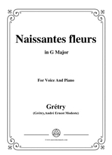 Grtry NaiSSAntes Fleurs From Cphale Et Procris In G Major For Voice And Piano