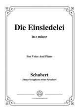 Schubert Die Einsiedelei The Hermitage In C Minor D 563 For Voice Piano