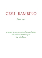 Gesu Bambino For Voice Flute And Classical Guitar