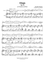 Lgie Opus 44 For Trombone Piano