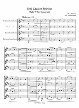 Veni Creator Spiritus SATB Sax Quartet Score And Parts