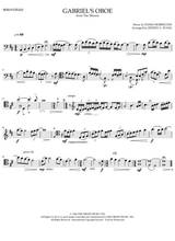 Morricone Gabriels Oboe For Solo Cello