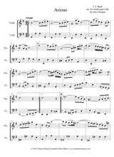 Bach Arioso For Violin And Cello