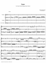Fugue 12 From Well Tempered Clavier Book 2 Brass Quartet