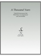 A Thousand Years Treble Bb Instrument Solo
