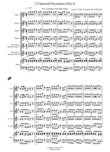 2 Classical Favourites For Flute Quartet Volume One