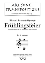 Frhlingsfeier Op 56 No 5 A Minor