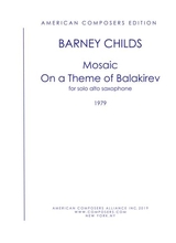 Childs Mosaic On A Theme By Balakirev