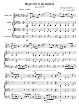 Bagatelle No 5 Op 119 For String Ensemble Or String Quartet