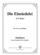 Schubert Die Einsiedelei The Hermitage In F Major D 393 For Voice Piano