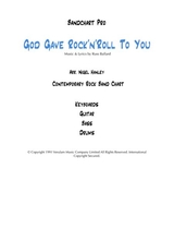 God Gave Rock N Roll To You 4pc Rock Band Chart