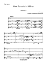 Marcello Concerto For Oboe And Keyboard