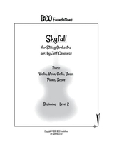 Skyfall For Beginning String Orchestra