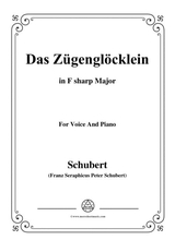 Schubert Das Zgenglcklein Op 80 No 2 In F Sharp Major For Voice Piano