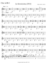 La Serenissima 2013 Clarinet In Bb 1