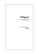 Filigree For Contrabass And Piano