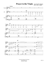 Prayer To The Virgin For Soprano And Alto And Piano