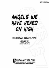 Angels We Have Heard On High SATB A Cappella