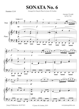 Vivaldi Sonata No 6 For Harp Piano