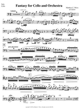 Weiss Fantasy For Cello And Orchestra Solo Cello Part