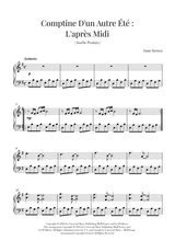 Comptine D Un Autret L Aprs Midi Yann Tiersen Original Version