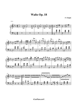 Grande Waltz In Eb Op 18 No 1 F Chopin