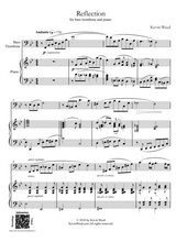 Reflection For Bass Trombone And Piano