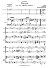 Murray Bach Gavotte In C Minor 2nd Cello Part New Piano Part Suzuki Bk 3