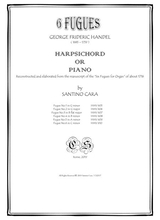 Handel Six Fugues For Harpsichord Or Piano