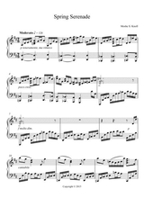 Spring Serenade In D For Piano Solo