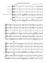Good King Wenceslas Jazzy Style For Clarinet Quartet